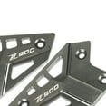 thumbnail image 3 of 2 piezas accesorios es de clavija de piezaza de motocicleta aleación de aluminio placas de talón trasero reposapiés apto para Titanio, 3 of 4