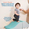 thumbnail image 3 of ECR4Kids SoftZone Junior Mix n' Match Ramp 360 Degree Climber, Beginner Playset, Seafoam, 2-Pack, 3 of 9