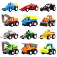 thumbnail image 1 of Yeonha Toys Pull Back Vehicles, 12 Pack Mini Assorted Construction Vehicles and Race Car Toy, Vehicles Truck Mini Car Toy for Kids Toddlers Boys Child, Pull Back and Go Car Toy Play Set, 1 of 5