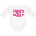 thumbnail image 3 of Inktastic Papa's Girl Girls Long Sleeve Baby Bodysuit, 3 of 5