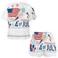 thumbnail image 3 of 4th of July Print Women'S Pajamas Set Summer Sleepwear Sets 2 Piece Lounge Set, 3 of 7