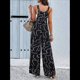 thumbnail image 5 of Bohemios Informales de Verano para Mujer, de Pierna , Holgados, con Estampado Floral y Bolsillos. Negro S, 5 of 10