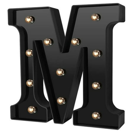 

Led Letters Black Lights Battery Operated Decorative Letter Lamp Pendant for Night Light Home Decoration M
