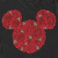 thumbnail image 2 of Men's Mickey & Friends Rose Silhouette Graphic Tee Black X Large, 2 of 5