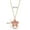 Pink, variant on Colorful Oil Necklace Flower Pendant Necklace For Women