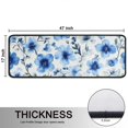 thumbnail image 5 of Kitchen Rugs Sets Of 2,Pioneer Flower Floral Print Pattern Anti Fatigue Kitchen Mat Rugs Non Slip Washable,Decorative Kitchen Floor Mats for Kitchen,Sink,Laundry,17"x47"+17"x47", 5 of 5