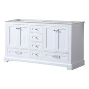Lexora Home Dukes 60" Vanity Cabinet in White