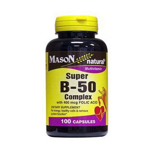 Mason Vitamins Mason Natural Super B-50 Complex, 100 Ea - Walmart.com