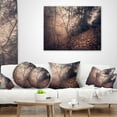 thumbnail image 4 of Designart Vintage Style Leaves and Trees - Landscape Photography Throw Pillow - 16x16, 4 of 5