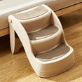thumbnail image 2 of Foldable Cat Pet Steps Pet Stairs No Slipping with Siderails Non-Slip Pads ,Fit Beige, 2 of 8