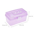 thumbnail image 3 of Caja de almacenamiento de plástico transparente Acuarela Caja de usos múltiples de pintura al óleo p Tomshoo  Morado, 3 of 7