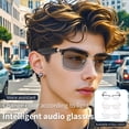 thumbnail image 5 of Nieyigj Smart BT Sunglasses Built in Speaker Mic Open Headphone Glasses Bluetooth 5.4 Wireless Connect Casual Outings Sporty Adventures, Silver White (6.69 inches / 17 cm), 5 of 9