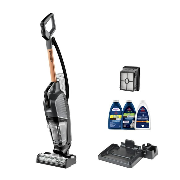 BISSELL CrossWave HydroSteam Wet Dry Vac, Multi-Purpose Vacuum, Wash, and Steam, Sanitize Formula Included, 35151, Multicolor, Upright