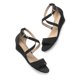 thumbnail image 3 of Sandalia DREAM PAIRS Jones con Punta Abierta y Tacón Cuña Negro Talle 9, 3 of 8