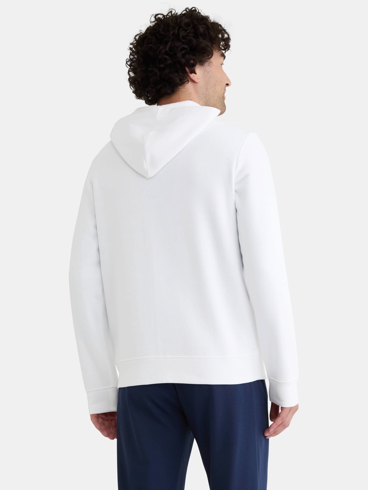 Athletic Works Men's and Big Men's Zip Up Fleece Hoodie Sweatshirt, Sizes S-5XLT