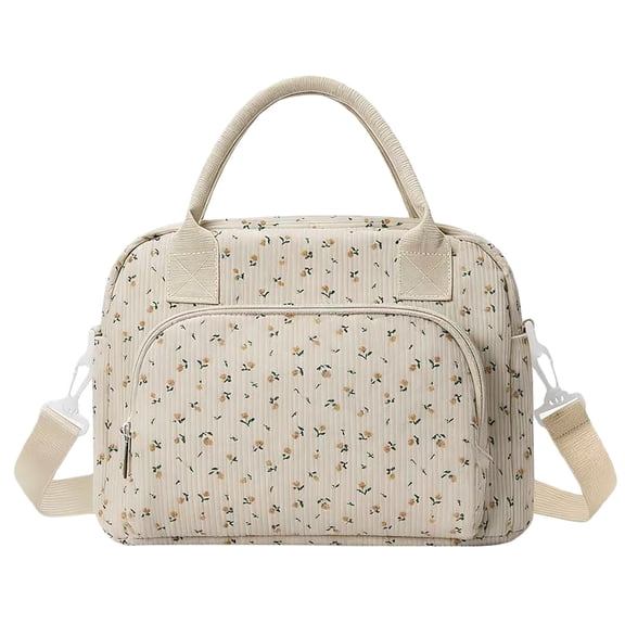 Classic Corduroy Insulated Lunch Tote with 2026 Fasion Everyday Design for Work School Or Travel