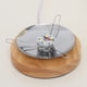 thumbnail image 5 of Lámpara de mesa LED de madera nórdica farol de ratán para Wdftyju dormitorio mesita de noche escritorio decoración de sala de estar iluminación interior Blanco cálid, 5 of 6