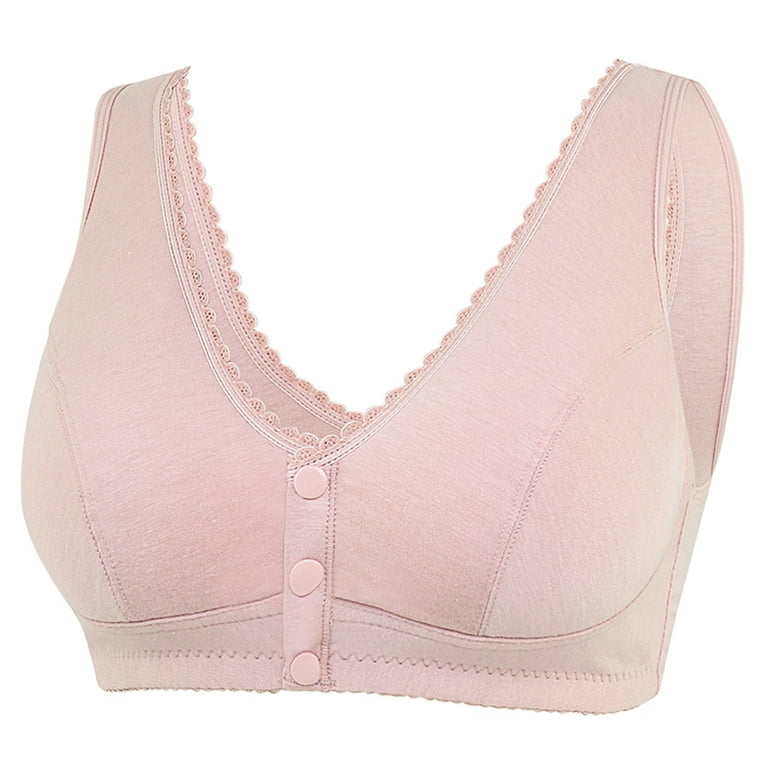 DORKASM Front Closure Bras for Women Clearance Seamless Padded Breathable  Plus Size Sports Bras for Women Plus Size Pink XL 