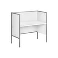 thumbnail image 1 of Monarch Specialties Office Cubicle, 48"l, Desk, Work, Commercial Grade, White Laminate, Silver Metal, Contemporary, Modern, 1 of 4