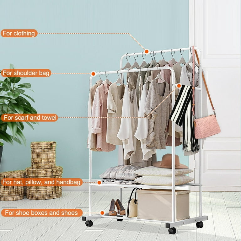 NewHome Clothing Hanging Rack Commercial Metal Garment Rack for