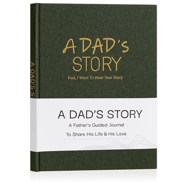 Dad's Life Story Journal Artmag, tapa dura de lino, 25 x 19 cm