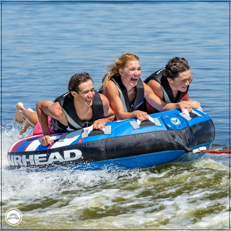 Airhead Hydro X 3-Person Inflatable Water Lake Towable Tube Airhead Hydro X 3-Person Inflatable Water Lake Towable Tube