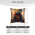 thumbnail image 2 of KLL Prairie Meditating Raccoon Decorative Throw Pillow Covers Velvet Soft for Couch Sofa Bedroom Living Room Outdoor (No pillow core)- 16"x16", 2 of 5