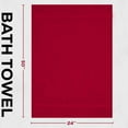 thumbnail image 7 of GOLD TEXTILES Premium Bath Towels 24x50 - Red Pack of 6 | Soft, Absorbent, 100% Cotton Towels for Home & Spa, 7 of 7