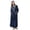 136_Navy, variant on Plus Size Cotton Robes for Women Fuzzy Women's Nightgowns & Sleepshirts Oversize Length Women's Sleepwear House Womens Robe Navy