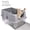 Gray, variant on StarQualityBargain Extra Large 28L Stainless Steel Cat Litter Box Metal Litter Pan with Scoop and Mat Set, Gray