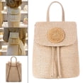 thumbnail image 3 of Bolsa de viaje de paja Hugo Moda Bohemia elegante ratán de punto, 3 of 10