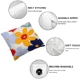thumbnail image 4 of YANMS Pillow Cases Queen Size Set of 2 Orange Flower Pillow Covers Envelope Closure Floral Botanical Pillow Luxury Soft Comfy (2 Pack), 4 of 6
