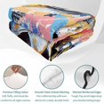 thumbnail image 4 of Twin Quilt Set 68''x86'', Sports Football, Minimalist Painted Art Lightweight Summer Bedspread Coverlet Set with 2 Pillow Shams, Breathable All Season Quilt Bedding for Dorm/Bedroom, 4 of 9