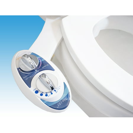 Luxe Bidet Neo 185 Elite Luxury Fresh Water Dual-Nozzle Self-Cleaning Non-Electric Bidet Attachment, (Best Bidet Toilet Attachment)