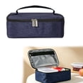 thumbnail image 2 of Large Insulated Lunch Bag Cooler Tote with Zipper Closure for Adults, Soft Lunch Box Cooler Bag with Top Handle for Men and Women, Portable Durable Lunch Tote Bag for Work Travel Office, 2 of 7