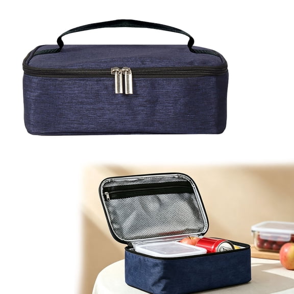 Packit Freezable Lunch Bag,Small Insulated Lunch Bag,Small Insulated Lunch Bag,Small Leakproof Reusable Lunch Tote,Thermal Cooler for Work School Picnic Camping,Blue