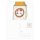 thumbnail image 1 of Comida de la serpiente pollo frito Taiwan Set cumpleaños gracias tarjeta postal correo lado 20pcs, 1 of 3