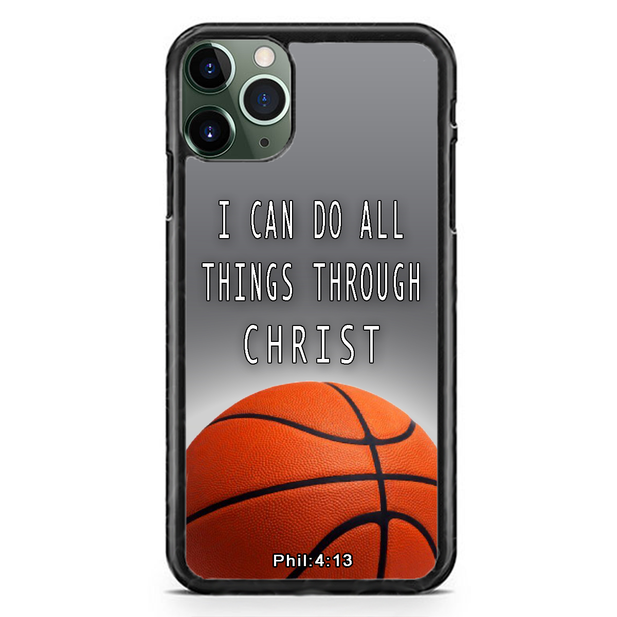 Basketball Bible Verse Jesus Christ Case Slim Shockproof Hard Rubber