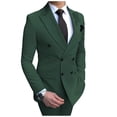 thumbnail image 1 of Mens Beige Slim Fit Double Breasted Casual Tuxedo Suit 2 Piece Set Model GS059, 1 of 8