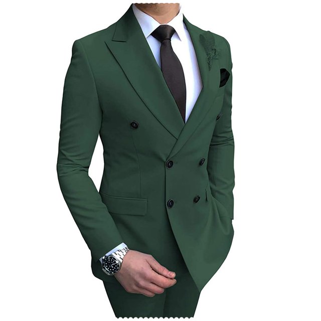 Mens Beige Slim Fit Double Breasted Casual Tuxedo Suit 2 Piece Set Model GS059