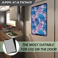 thumbnail image 6 of XYZCANDO Tropical Palm Tree RV Door Window Shade Stylish Camper Decor Foldable RV Window Shade RV Window Cover Travel Trailer Door Blackout Window Shade Fits for RV Interior Door Window Blue, 6 of 7