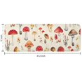 thumbnail image 7 of Red Mushroom Floral Light Beige Pattern Kitchen Rug Mat,Kitchen Runner Rugs Non Skid Washable,Decorative Kitchen Floor Mats for Kitchen,Sink,Laundry,17"x47.2", 7 of 7
