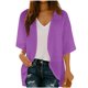 thumbnail image 3 of TaTaai 3/4 Sleeve Casual Cardigan Top, Women's Mid Length Cover Shirt, Fashion Spring Summer Blouse, Perfect for Home Work Party Use Gift, 3 of 8