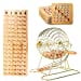 thumbnail image 3 of GSE Bingo Game, Bingo Game Set with Cage and Balls, Wood Bingo Master Board, 75 Wood Bingo Balls, Shutter Bingo Cards, Bingo Cage Ideal for Large Groups, Parties (Gold Cage with Accessory), 3 of 5