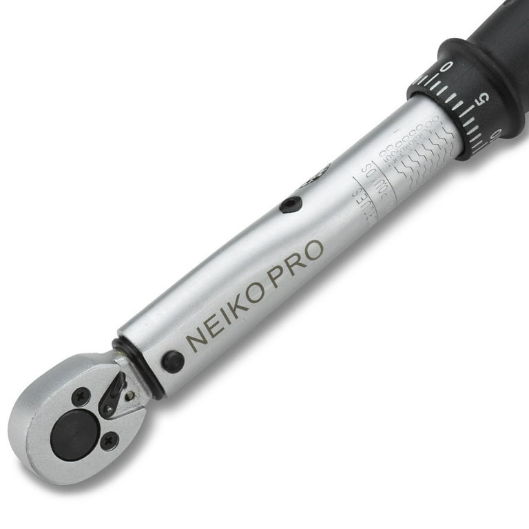 Neiko 03708B 3/8-Inch Drive Adjustable Torque Wrench, Chrome