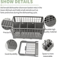 thumbnail image 4 of FRTDNE Universal Dishwasher Silverware Cutlery Basket, Dishwasher Utensil Basket for utensils Compatible with most brands- GE, Whirlpool, Samsung, BOSCH, Maytag, Kenmore, KitchenAid, 4 of 7