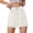 Beige, variant on SEMPAI Womens Summer Mini Denim Skort High Waisted A-Line Stretchy Jean Skirts Trendy Casual Denim Shorts with Pockets