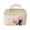 Yellow, variant on User Friendly Fabric Plaids Toiletry Bag With Quilted Heart Detail Spacious Interior Hand Carry For Travel Individual Care