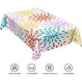 thumbnail image 6 of 60x84inches Dahlia Pinnata Rectangle Tablecloth Colorful Flowers Abstract Geometric Modern Art Table Cloth Washable and Durable Fabric Table Cover for Kitchen Dining Room Patio Home Decor, 6 of 7