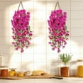thumbnail image 3 of 4Packs Hanging Flowers, UV-Proof Silk Morning Glories, No Fade Fake Plastic Flowers for Decoration Hanging Planters Indoor Outside Garden Porch Window Home Wedding, 3 of 7